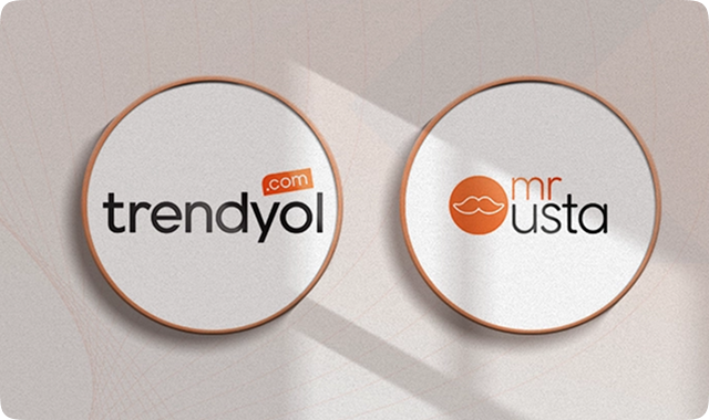 Trendyol ve Mr. Usta logoları